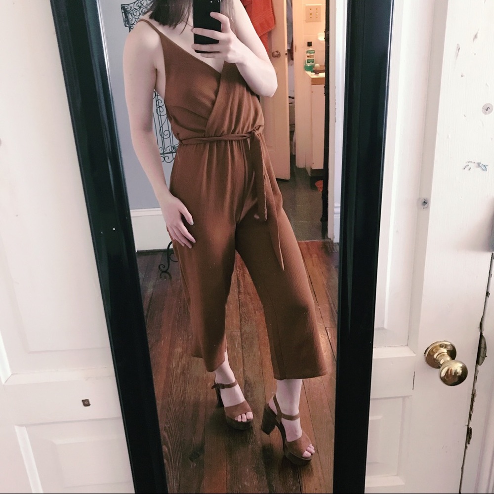 Tan Jumpsuit